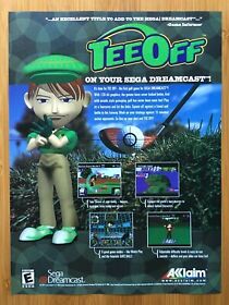 Tee Off Sega Dreamcast 2000 Vintage Game Print Ad/Poster Official Golf Promo Art