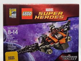 NEW SEALED 2014 Lego SDCC Super Heroes Rocket Raccoon’s Warbird Set #635/1000