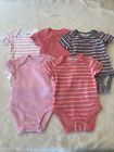 5-Pack Hanes Baby Bodysuit Ultimate Flexy Sleeveless Girls Size 0-6 Months New