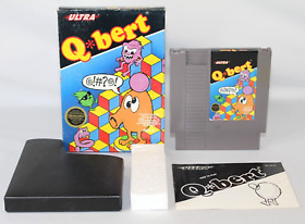 Q*bert NES Nintendo Complete CIB Authentic! Good Condition! Circle Seal! NICE!