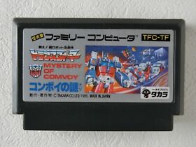 Transformers Mystery of Comvoy NES TAKARA Nintendo Famicom From Japan
