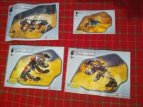 Lot Of Lego Technic Bionicle Instruction Manual Booklets 8537, 8538 & 8539