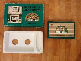 NINTENDO 1982 GAME & WATCH - GREEN HOUSE boxed!!- include batteries