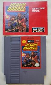 Heavy Barrel with Manual (NES, 1990). Tested & Working!