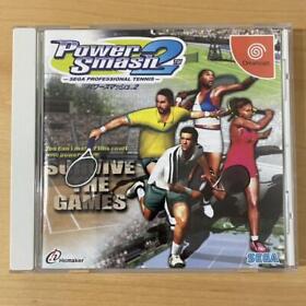 Power Smash 2 Sega Dreamcast DC professional Tennis Game Japan import 2001