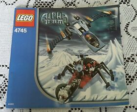 Legos Alpha Team 4745 Blue Eagle vs Snow Crawler Instructions Book Manual Only!
