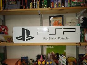 PSP Display, PlayStation Portable Aluminum Sign, 6" x 24".