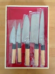 Nakamura Koumei Japanese Kitchen Chef Knives 5 Set NK-8602 JAPAN Import