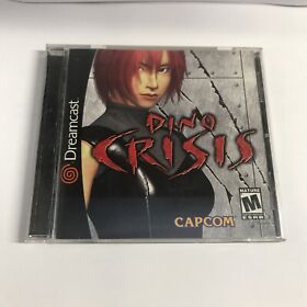 Dino Crisis (Sega Dreamcast, 2000) Completo con Auténtico Probado Manualmente CAPCOM 
