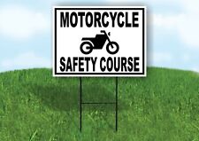 MOTORCYCLE SAFETY COURSE BLACK Yard Sign with Stand LAWN SIGN