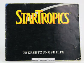 Nintendo NES StarTropics Anleitung Übersetzungshilfe