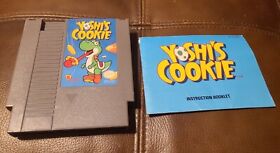 Yoshi’s Cookie (Nintendo NES Game) With Manual Tested Authentic 1993