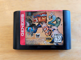 Sega Genesis - Earthworm Jim 2 - (Tested & Guaranteed) Video Game