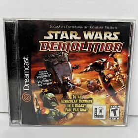 Star Wars: Demolition (Sega Dreamcast, 2000) Complete CIB - w/ Reg CARD - TESTED