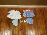 Lot of 2 Vintage Baby Kids Clothes Dress Nannette siz 0-3 mths & 3-6 Mths