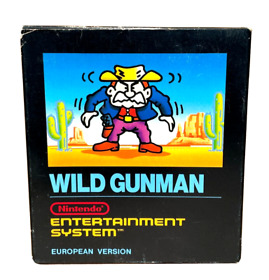WILD GUNMAN - Nintendo NES Spiel - BIENENGRÄBER - Kleine BOX - OVP - PAL SELTEN