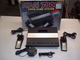 Atari 7800 Video Game Console In Box, Two Controllers, Tested Matching Serial #