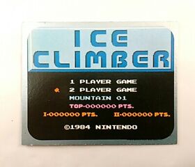(Game Item) Mini Card, Famicom, Ice Climber, Menko, EX, 1984, Amada, Nintendo.
