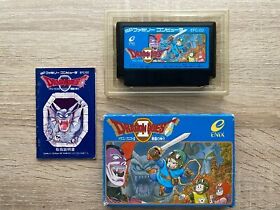 Dragon Quest II Akuryou no Kamigami Famicom NES Nintendo with box & manual Japan