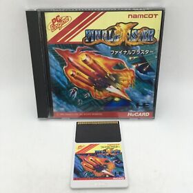 Final Blaster with case and manual [PC Engine Hu Card]