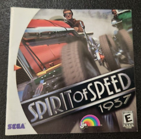 Sega Dreamcast Spirit of Speed 1937 solo manual