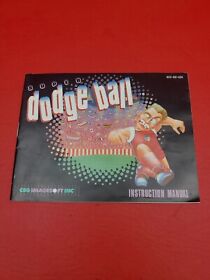 NINTENDO NES SUPER DODGE BALL INSTRUCTION BOOKLET MANUAL 