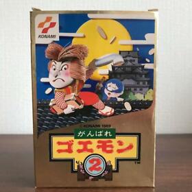 Ganbare Goemon2 Famicom FC Konami Used Japan Action Game Boxed Tested Working