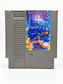 Alexey Pajitnov Autographed Tetris Creator NES Nintendo Game JSA COA