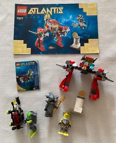 LEGO Atlantis 7977 Seabed Strider 30042 Mini Figure Sub Diver w Instructions Set