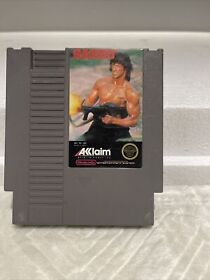 Rambo Nintendo Nes Cleaned & Tested Authentic