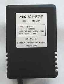 Pc Engine Hard Sg Exclusive Ac Adapter Pad-113 JPN Limited Original Video Game C