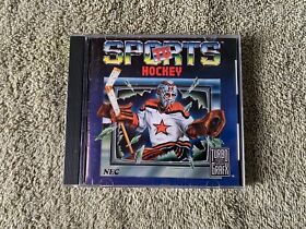 TurboGrafx 16 TV Sports Hockey TG16 Complete CIC Authentic TESTED Good Condition