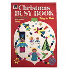 Vtg Whitman Christmas Busy Book Coloring Book Judy Stang 1960s Unused 2 Loose Pg