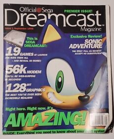 Official Sega Dreamcast Magazine  Issue 1 September 1999 Premier Issue Sonic