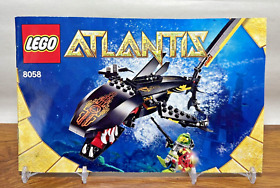 LEGO 8058 Atlantis Guardian of the Deep - Manual Only - 2010 Lego Instructions