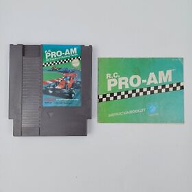 R.C. Pro-Am (Nintendo Entertainment System, 1988) NES Cartridge & Manual Tested 