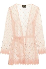 AGENT PROVOCATEUR SOIREE LYALYA SEQUIN LACE SHORT ROBE GOWN