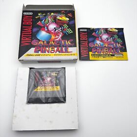 Nintendo Virtual Boy Galactic Pinball Box/Manual VB Inport Japan