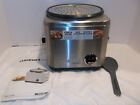 CUISINART STAINLESS STEEL RICE COOKER/STEAMER CRC-800 8-Cup Missing Glass Lid