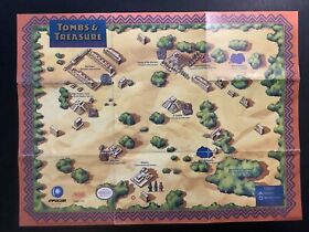 Tombs & Treasure NES Nintendo Insert Poster / Map Only