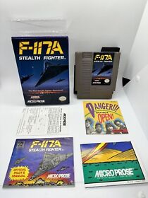 F-117A Stealth Fighter NES Nintendo Complete CIB W Poster & Reg Card Rare Nice!