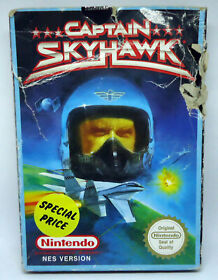 Captain Skyhawk - Nintendo NES PAL - NES-YW-UKV - game / manual good - box bad