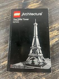 LEGO Architecture 21019 The Eiffel Tower Book MANUAL ONLY