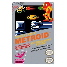 Metroid Nintendo Nes Video Game Metal Poster Tin Sign 20*30cm