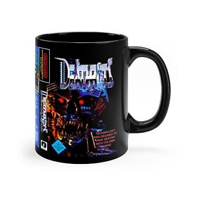 Deathbots NES 8 bit game box cover famicom Accent Coffee Mug 11oz Black Mug