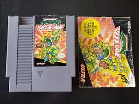 Nintendo NES TMNT Teenage Mutant Ninja Turtles II 2 The Arcade Game with Manual