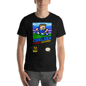 Camiseta Retro Chelsea FC Copa Mundial de Clubes Fútbol Nintendo 8 bits NES