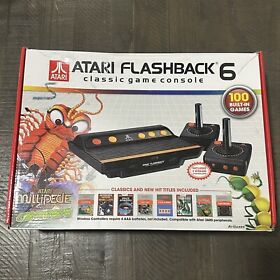 Atari Flashback 6 Classic Game Console w 2 (100 Built in Games)