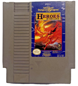 VINTAGE NES GAME - ADVANCED DUNGEONS & DRAGONS: HEROES OF THE LANCE - TESTED