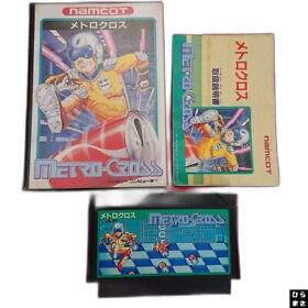METRO CROSS No Instruction Famicom Nintendo with BOX